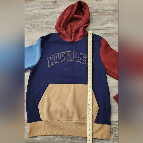 Hurley Color block Logo Hoodie size Medium - Picture 4 of 5